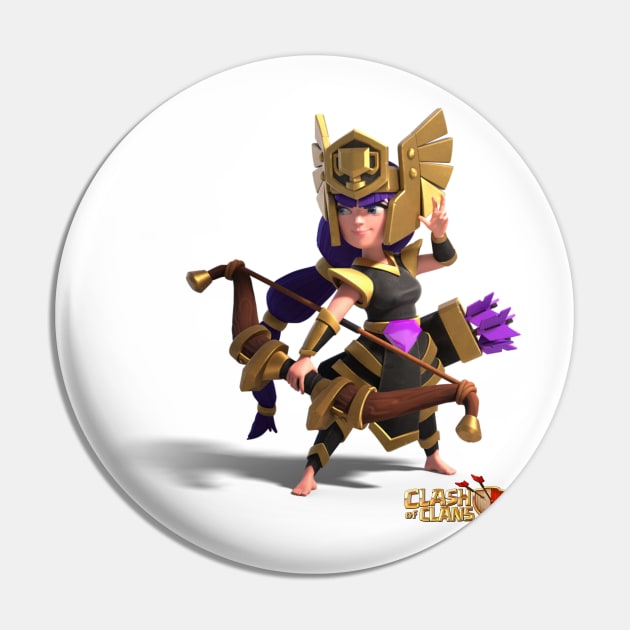 Archer Queen Warrior - Clash of Clans Pin by RW Designs