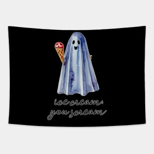 Ice Cream, You Scream Ghost Tapestry