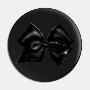 Black Gothic Classic Ribbon (Black Background) Pin