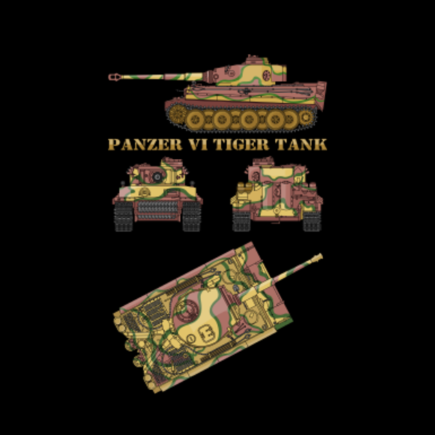 Panzer VI Tiger Tank German WW2 Heavy Tanks Diagrams Gift Panzer Vi