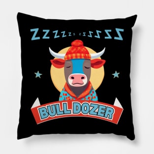 Bull Dozer Pillow