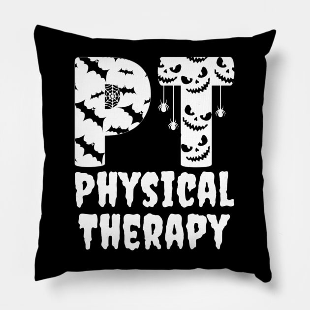 halloween pt physical therapist Pillow by NyskaTiden