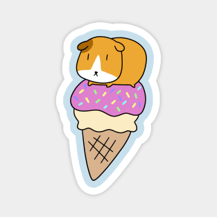 Icecream Guinea Pig Magnet