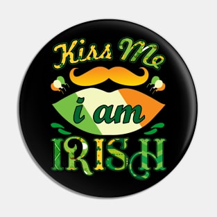 kiss me I am Irish Pin