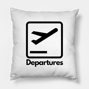 Departures Sign (Airport) Pillow