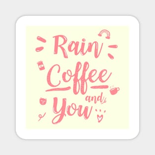 coffee rain Magnet