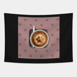 Cat Paw Cappuccino Tapestry