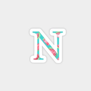 Nu Watermelon Letter Magnet