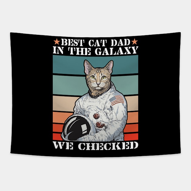 Best Cat Dad Tapestry by zooma