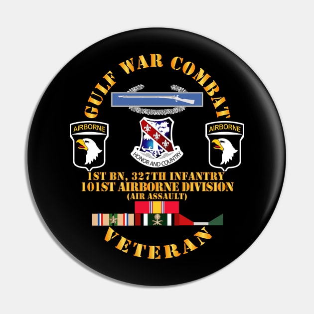 Gulf War Combat Infantry Vet w  1st Bn 327th Inf - 101st ABN Div wo Map Pin by twix123844