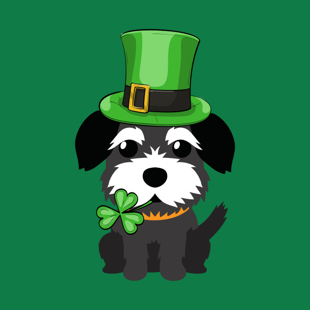 Border Terrier St. Patrick's Day Dog Lovers Gift by peter2art