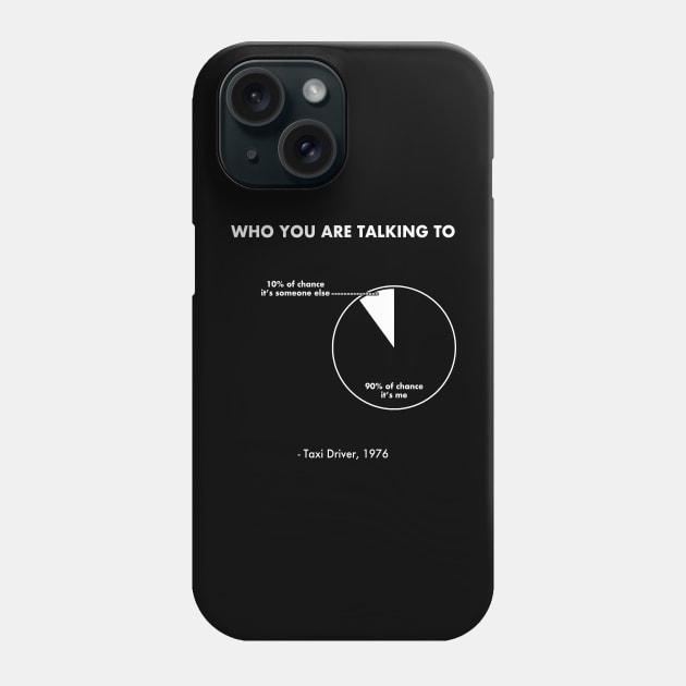 You talking to me? (Taxi Driver) Phone Case by Paskwaleeno