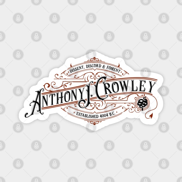 Good Omens: Anthony J. Crowley Magnet by firlachiel