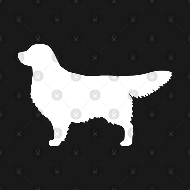 White Golden Retriever Silhouette by Coffee Squirrel