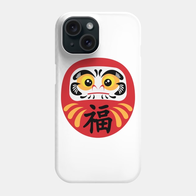 Lucky Daruma Phone Case by lldesigns