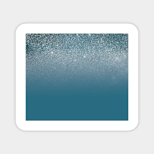 Blue glitter ombre Magnet