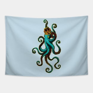 Octopus king crown Tapestry