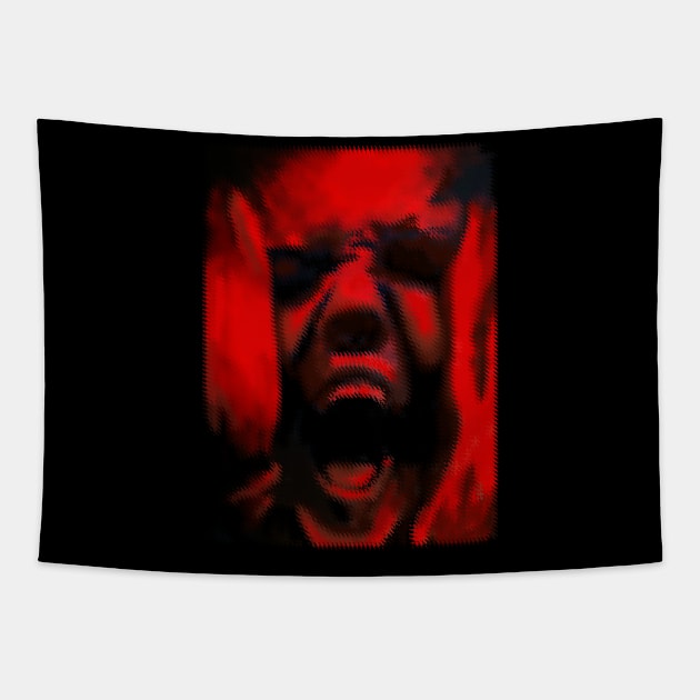 Scream Painting Graphic Tapestry by ckrickett