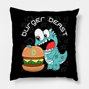 Burger beast Pillow