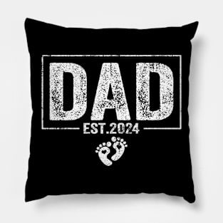 Dad Est. 2024 Expect Baby 2024, Father 2024 New Dad 2024 Pillow