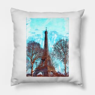 Eiffel Tower Paris City. For Eiffel Tower & Paris Lovers. Pillow