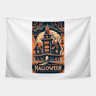 Timeless Toons: Classic Halloween in Cartoon Delight Tapestry