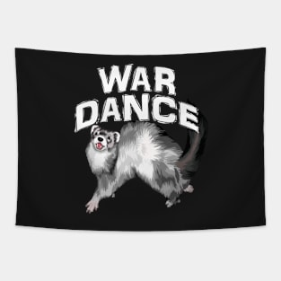 War Dance Cute Ferret Tapestry