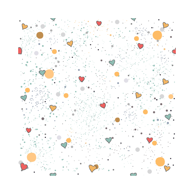 Heart Pattern by Kristina Stellar Scandinavian Land