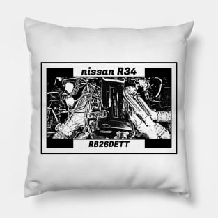 NISSAN SKYLINE GT-R R34 ENGINE Pillow