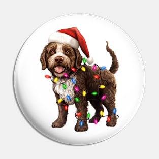 Christmas Lagotto Romagnolo Pin