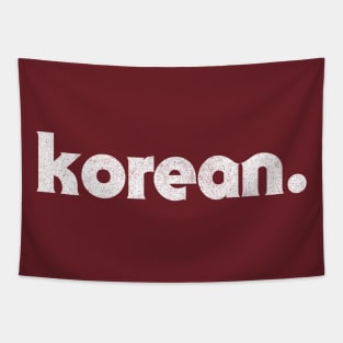 Korean / Asian Pride Faded Typography Design Tapestry