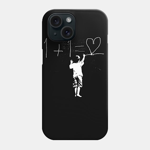 One Plus One Equals Love Phone Case by Artrocity