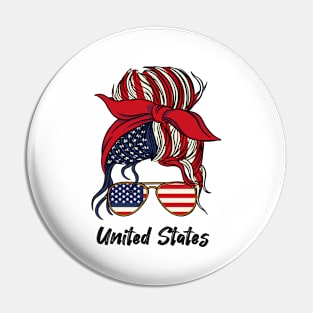 Patriotic Chic, USA Pride Pin