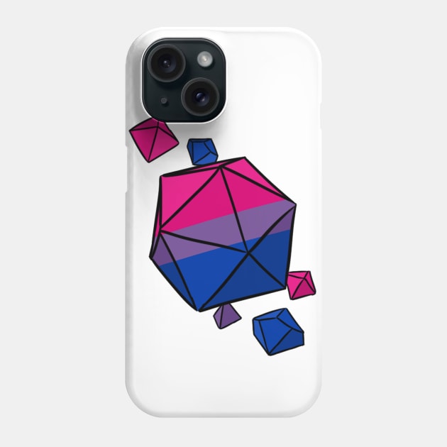 Bi Pride Flag Dice Phone Case by Blizardstar