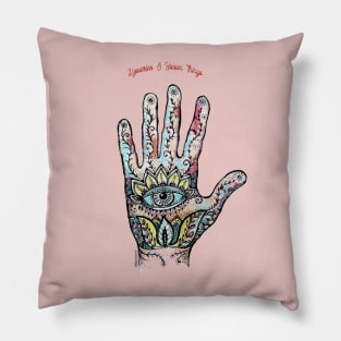 Hamsa Hand - Mysteries & Hidden Things. Pillow