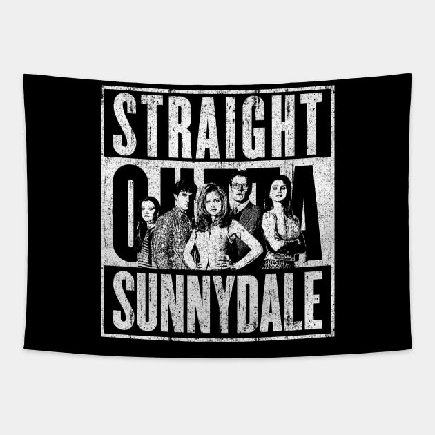 Straight Outta Sunnydale Tapestry by huckblade