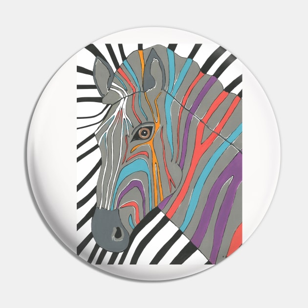 ZEBRA Painting Pin by SartorisArt1