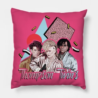 Thompson Twins // Retro 80s Style FanArt Pillow