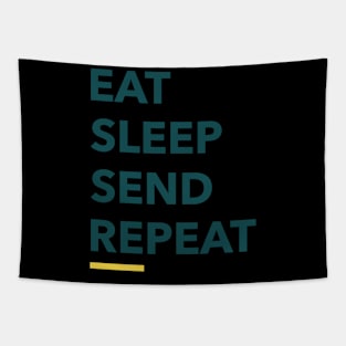 Eat Sleep Send Repeat Tapestry