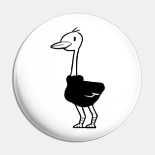 Iowa the Ostrich in 'Iowa' Pin