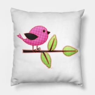 Bird On Branch Pillow