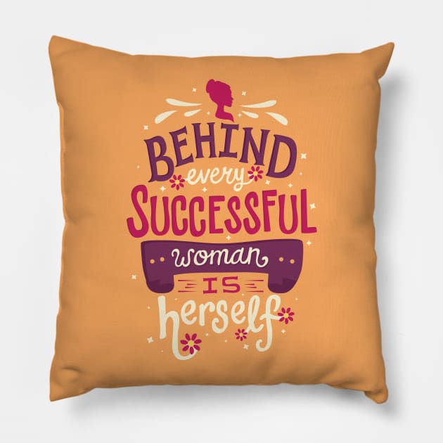 Successful woman Pillow by risarodil