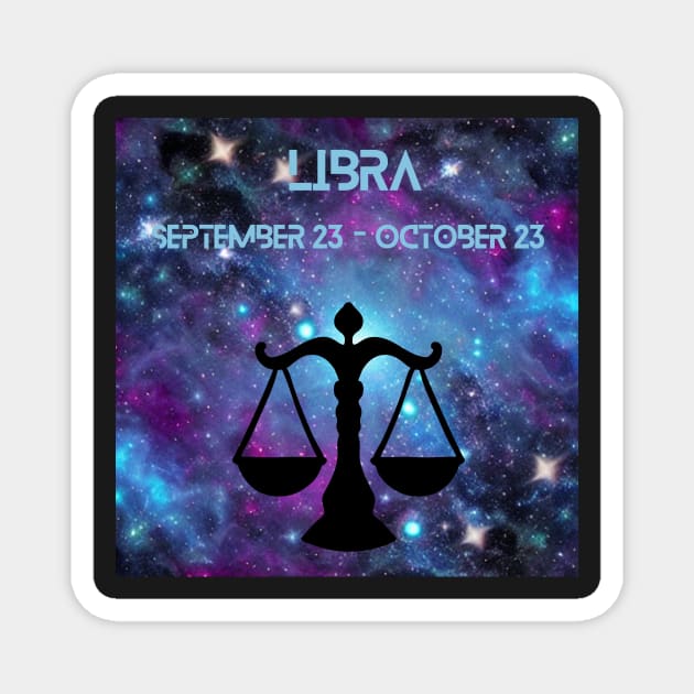 Libra zodiac sign Magnet by FineArtworld7