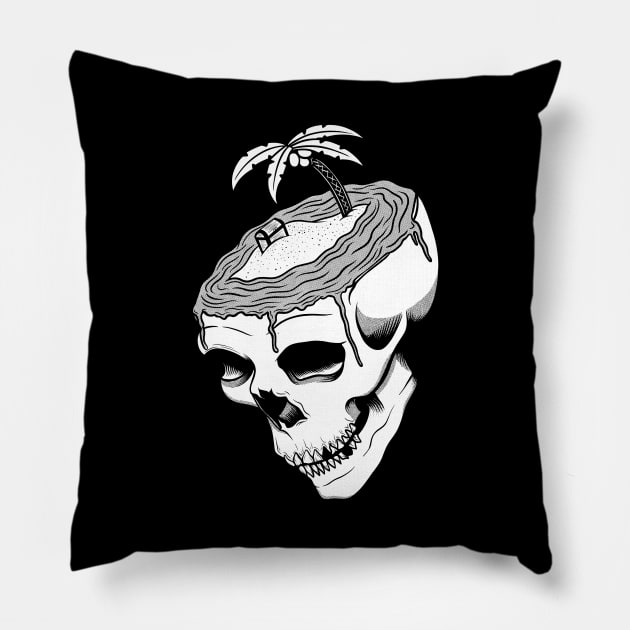 Skull Island Pillow by stuffofkings