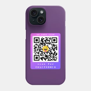 Scan for California, Qr Code Funny Memes -28 Phone Case