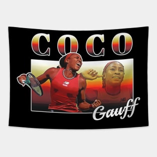 Retro Coco Gauff Tapestry