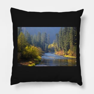 River of Autumn Pillow