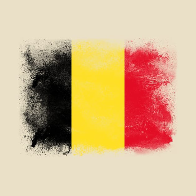 Belgium flag isolated by psychoshadow