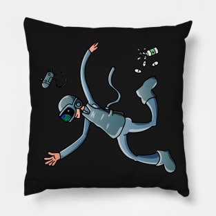 Astronaut Floating in Space Pillow