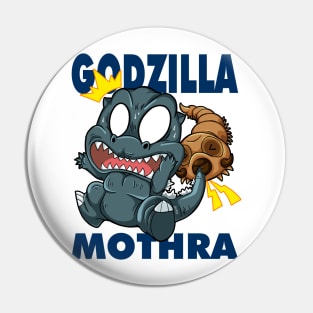 Godzilla VS Mothra I Pin